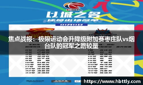 焦点战报：极限运动会升降级附加赛枣庄队vs烟台队的冠军之路较量